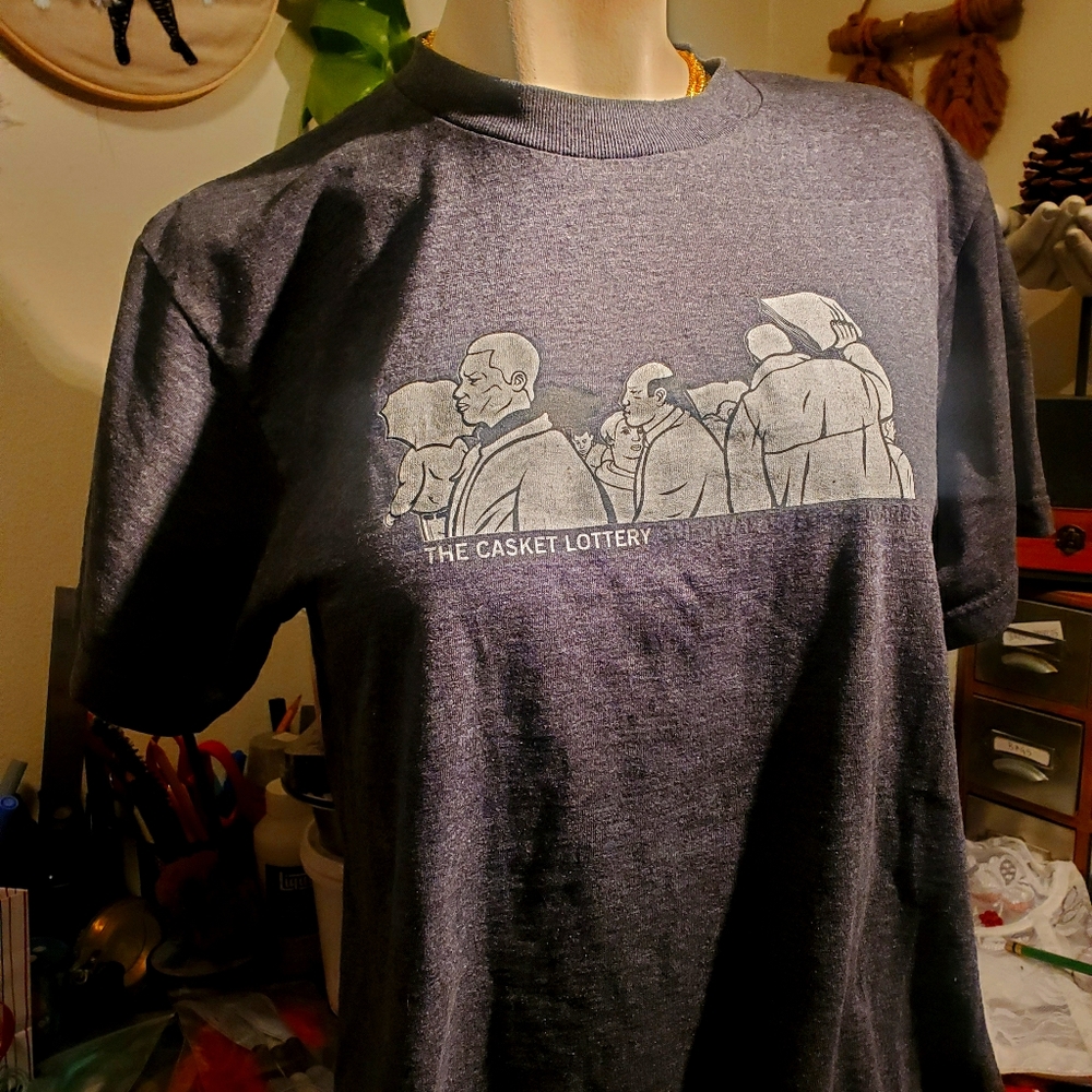 Vintage 2004 Casket Lottery emo band tee
